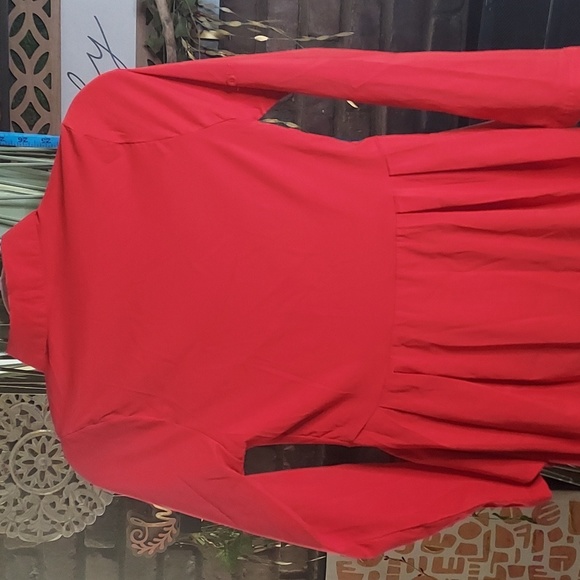 High-Low Classic Blouse by MENGSI - Picture 6 of 7